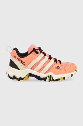 Detské topánky adidas TERREX TERREX AX2R K oranžová farba