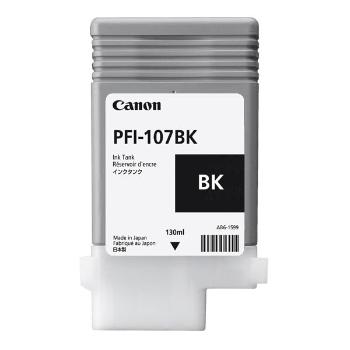 CANON PFI-107 BK - originálna cartridge, čierna, 130ml