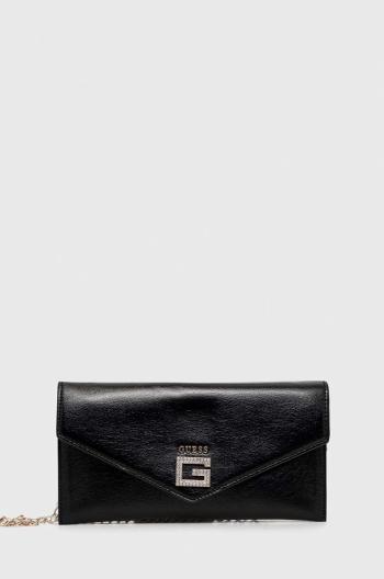 Listová kabelka Guess čierna farba
