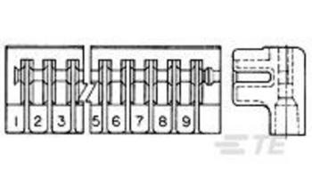 TE Connectivity Misc One Piece Card Edge ConnectorsMisc One Piece Card Edge Connectors 582371-9 AMP