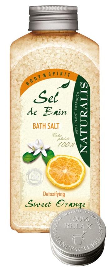 Naturalis soľ do kúpeľa pomaranč 1 kg