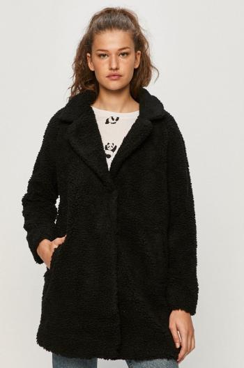 Kabát Only dámsky, čierna farba, prechodný