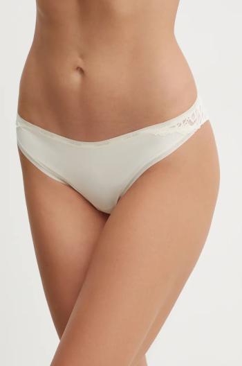 Brazílske nohavičky Calvin Klein Underwear béžová farba, 000QF7829E