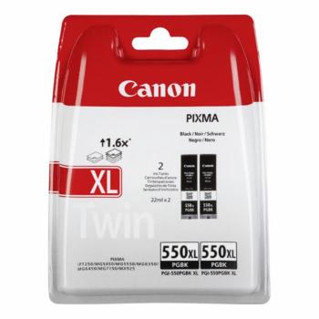 CANON PGI-550-XL BK - originálna cartridge, čierna, 2x22ml