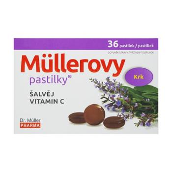 Müllerove pastilky so  Šalviou a vitamínom C 30+6 past