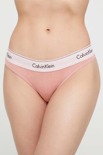 Tangá Calvin Klein Underwear oranžová farba