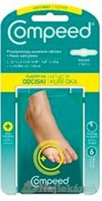 Compeed NÁPLASŤ Na kurie oká hydrokoloidná, stredná 6ks