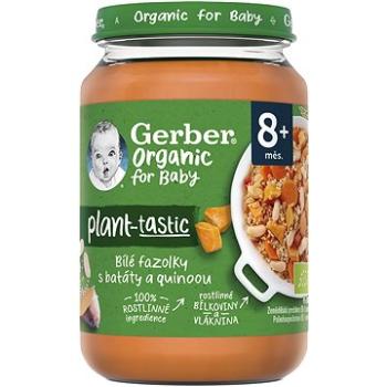 GERBER Organic 100 % rastlinný príkrm biele fazuľky so sladkým zemiakom a quinoou 190 g (7613287938893)