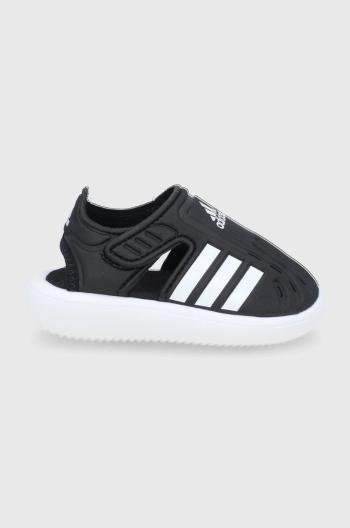 Detské sandále adidas GW0391 čierna farba