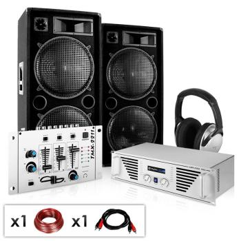 Electronic-Star DJ PA set "N.Y. Fireblade" zosilňovač, reproduktory, mixážny