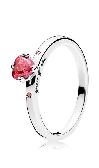 Pandora Strieborný prsteň You & Me 196574CZRMX 54 mm