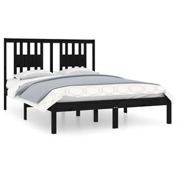 Rám postele čierny masívne drevo 120 × 190 cm Small Double, 3104037