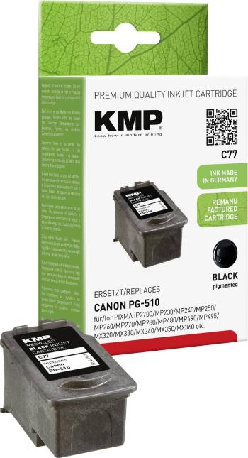 KMP Ink náhradný Canon PG-510 kompatibilná  čierna C77 1511,4001