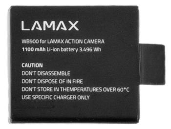 Lamax LMXWBAT akumulátorový blok Vhodné pre: Lamax W9, Lamax W9.1