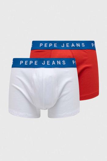 Boxerky Pepe Jeans 2-pak pánske, biela farba