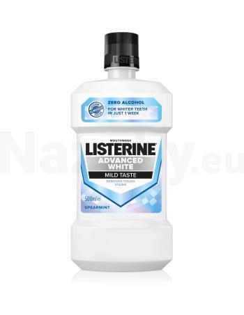 Listerine Advanced White Mild Taste ústna voda 500 ml