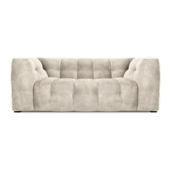 Béžová zamatová pohovka Windsor & Co Sofas Vesta, 208 cm