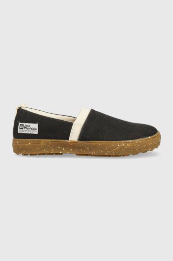 Espadrilky Jack Wolfskin čierna farba