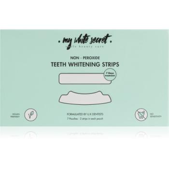 My White Secret Non - Peroxide Teeth Whitenings Strips bieliace pásiky na zuby 7 ks