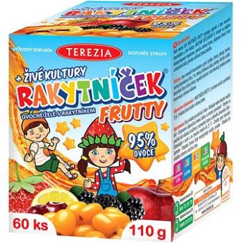 RAKYTNÍČEK FRUTTY ovocné želé + živé kultúry 60 ks (8594006898843)