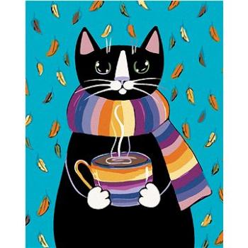 Maľovanie podľa čísel – Mačička s pásikavým šálom (HRAmal00778nad)