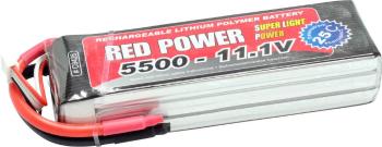 Red Power akupack Li-Pol 11.1 V 5500 mAh Počet článkov: 3 25 C SoftCase otvorené káblové koncovky