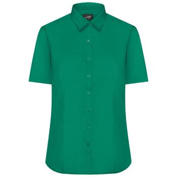 James & Nicholson Dámska košeľa s krátkym rukávom JN679 - Írska zelená | S