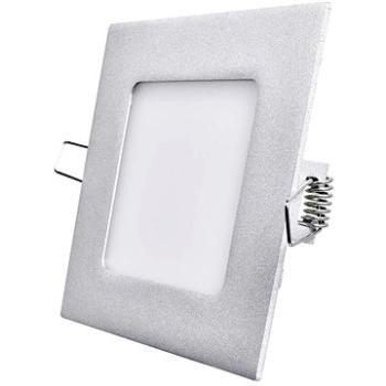 EMOS LED panel 120 × 120, štvorcový vstavaný strieborný, 6 W neutrálna biela (1540220670)