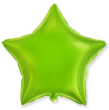 Fólia na balóniky 45 cm Hviezda limetkovo zelená - Flexmetal