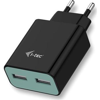 i-TEC USB Power Charger 2 Port 2.4A Black (CHARGER2A4B)