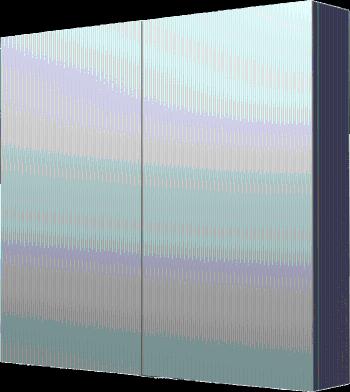 Zrkadlová skrinka Naturel 80x72 cm lamino šedostrieborná GALCA180