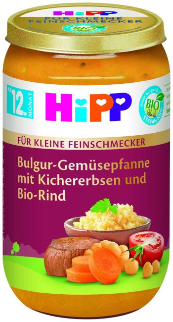 HIPP Malý gurmán BIO Bulgur so zeleninou a cícerom a BIO hovädzím mäsom 220 g