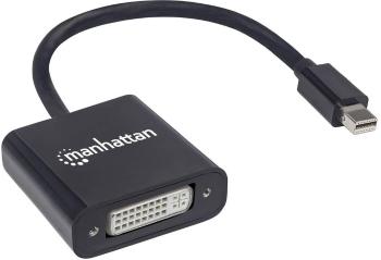 Manhattan 152549 Mini-DisplayPort adaptér [1x DVI zásuvka 24+5-pólová - 1x mini DisplayPort zástrčka] čierna tienený, UL