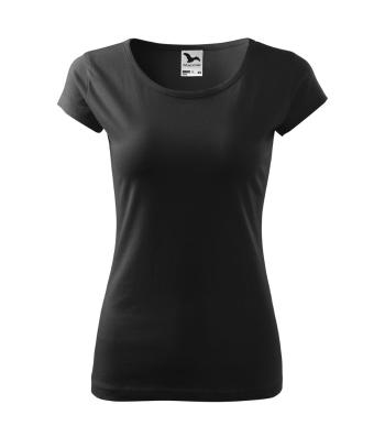 MALFINI Dámske tričko Pure - Čierna | XXXL