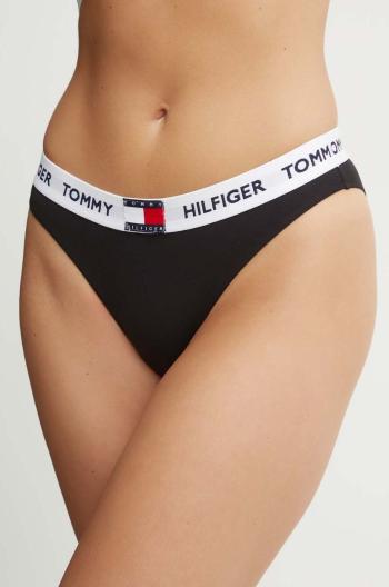 Nohavičky Tommy Hilfiger čierna farba, UW0UW05617