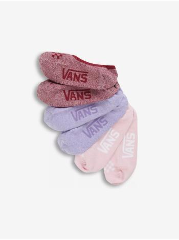 Ponožky pre ženy VANS - červená, ružová, fialová
