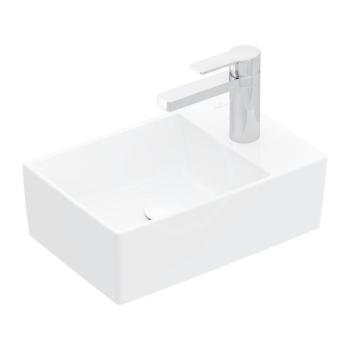 VILLEROY & BOCH - Memento 2.0 Umývadielko, 400x260 mm, bez prepadu, 1 otvor na batériu, alpská biela 43234001