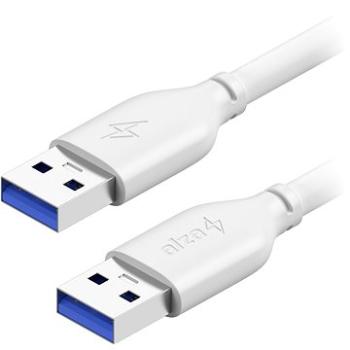 AlzaPower Core USB-A (M) to USB-A (M) 3.0, 1 m biely (APW-CBAMAM310W)