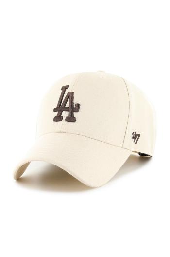 Čiapka 47 brand MLB Los Angeles Dodgers ružová farba, s nášivkou, B-MVPSP12WBP-NTG