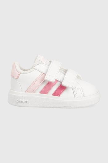 Detské tenisky adidas GRAND COURT 2.0 CF biela farba