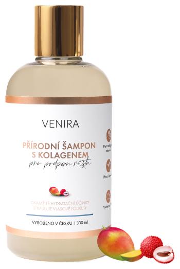 Venira Prírodný šampón s kolagénom na podporu rastu mango-liči 300 ml