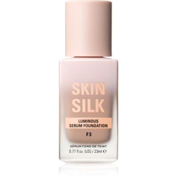 Makeup Revolution Skin Silk Serum Foundation ľahký make-up s rozjasňujúcim účinkom odtieň F3 23 ml