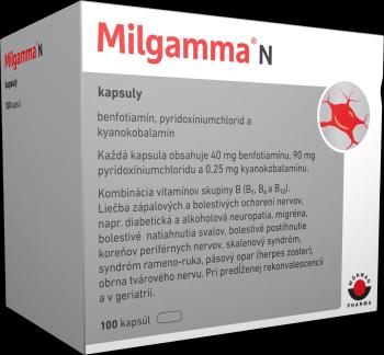 Milgamma N trojkombinacia vitaminov 100 kapsúl