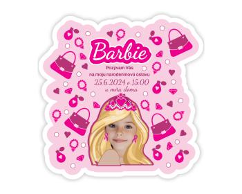 Personalizované pozvánky 6 ks - Barbie