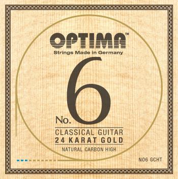 Optima NO6.GCHT No.6 24K Gold High Carbon Nylonové struny pre klasickú gitaru