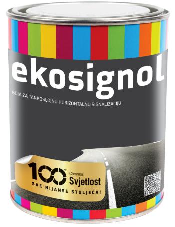 EKOSIGNOL - Farba na vodorovné dopravné značenie RAL 2012 - lososová oranžová 0,75 L