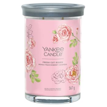 YANKEE CANDLE Signature Tumbler veľký Fresh Cut Roses 567 g