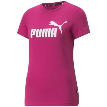 Puma  Tričká s krátkym rukávom Ess Logo Tee  Ružová