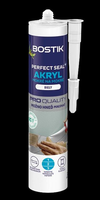 BOSTIK PERFECT SEAL AKRYL - Akrylátový tmel mokré na mokré biela 0,3 L