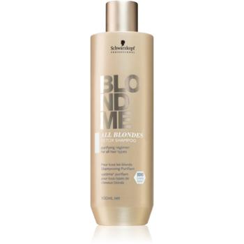 Schwarzkopf Professional Blondme All Blondes Detox čiastiaci detoxikačný šampón pre blond a melírované vlasy 300 ml